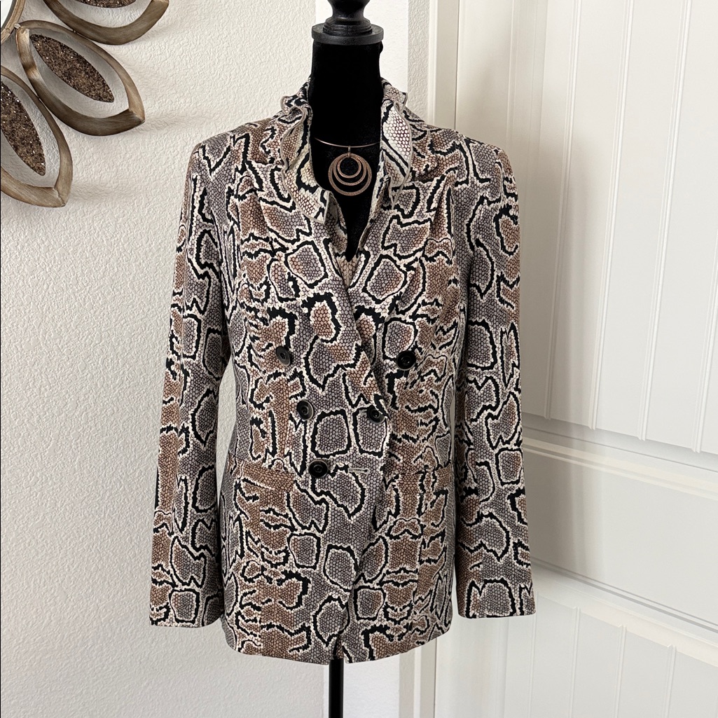 Cabi Python Blazer & Blouse Ensemble